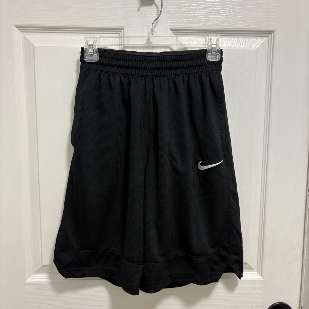 Nike Black Sports Shorts with White Logo